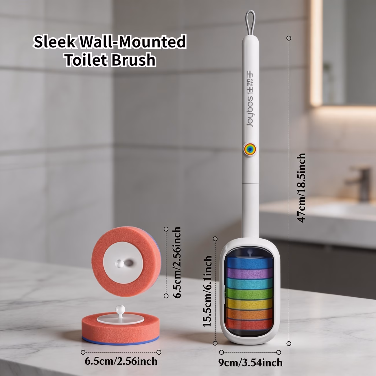 wandgemonteerde toiletborstel